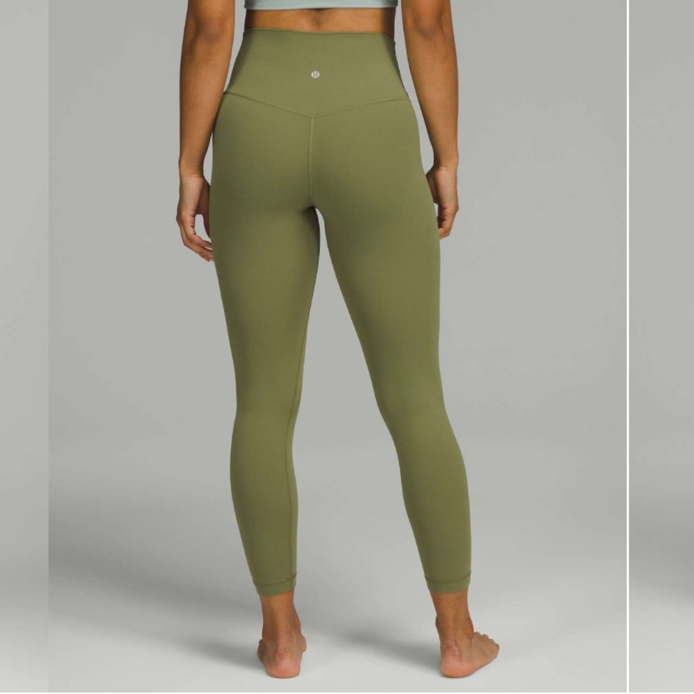 NWOT Lululemon Athletica Align High-Rise  25” Bronze Green Leggings size 4 - Picture 5 of 10